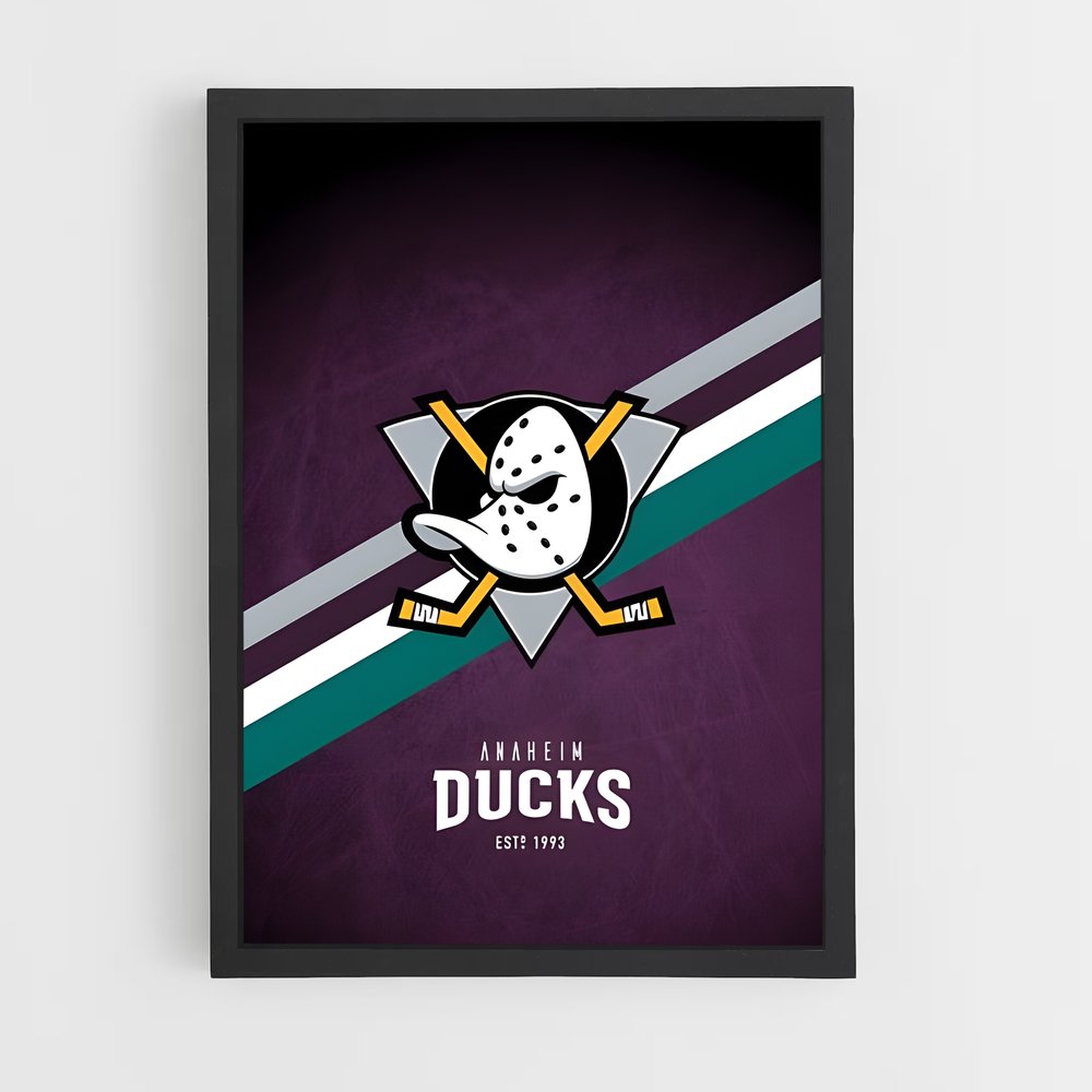 Poster Purple Power Ducks – affiche Hockey sur glace (vue 2)